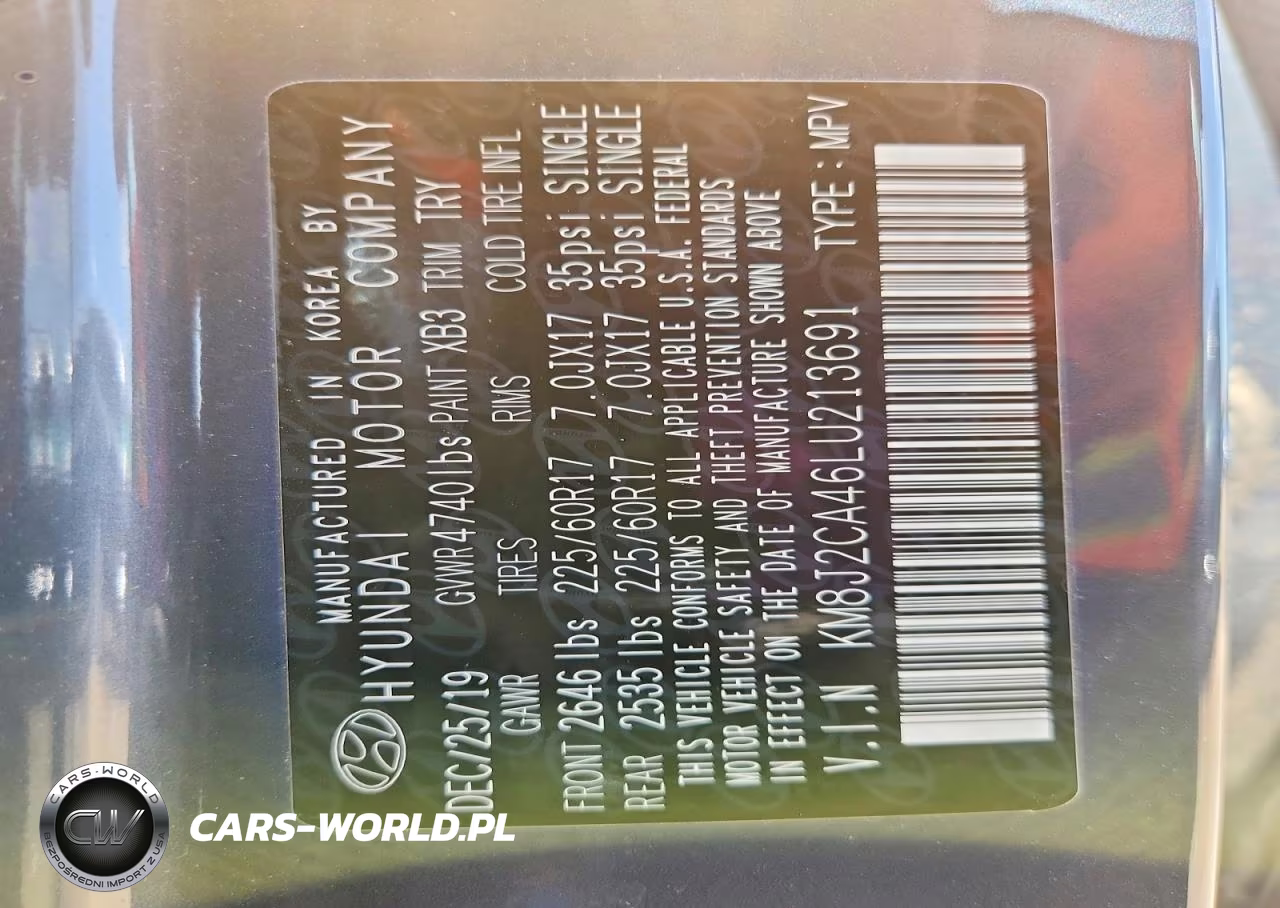 2020 Hyundai Tucson Se VIN:KM8J2CA46LU213691 - 14
