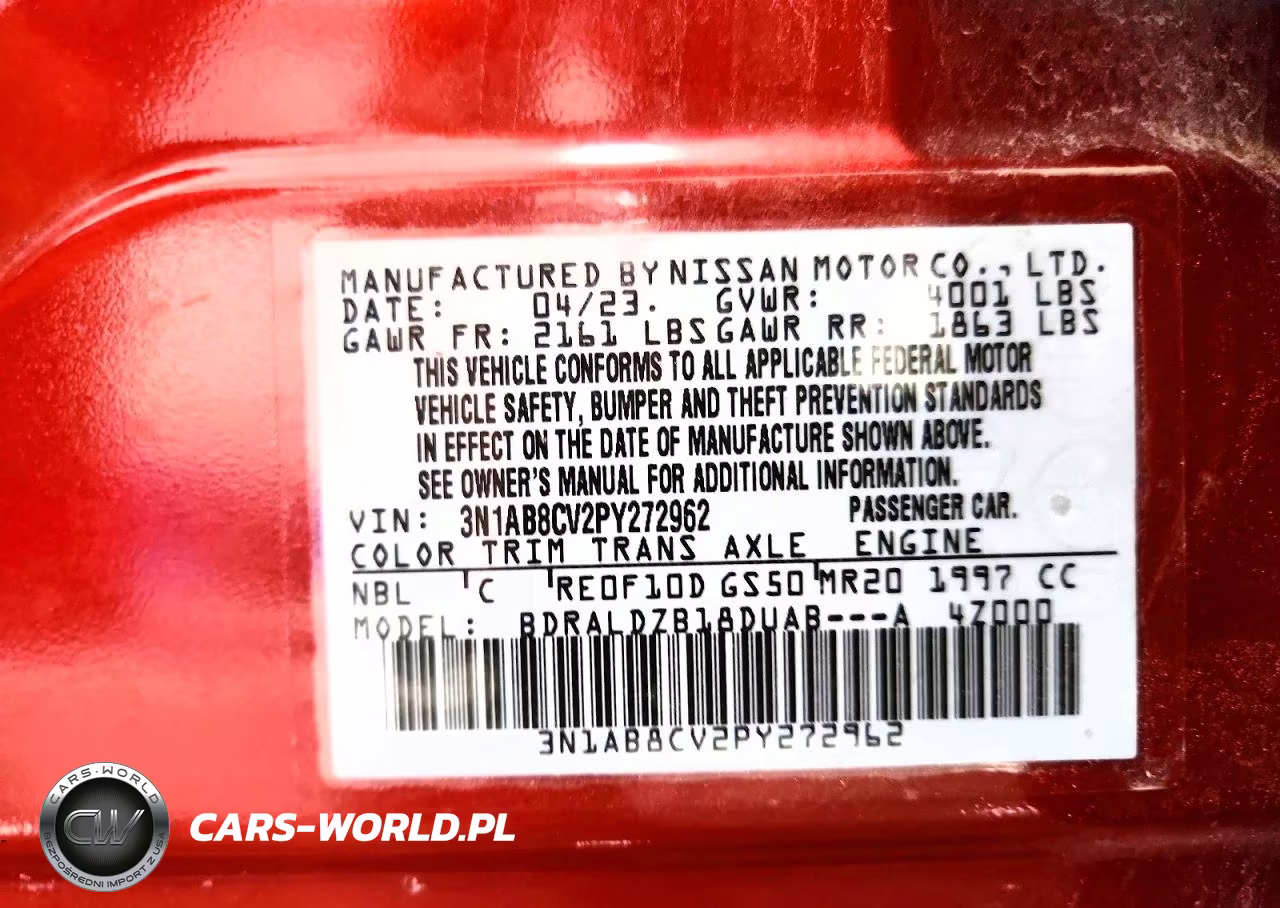 2023 Nissan Sentra Sv VIN:3N1AB8CV2PY272962 - 13
