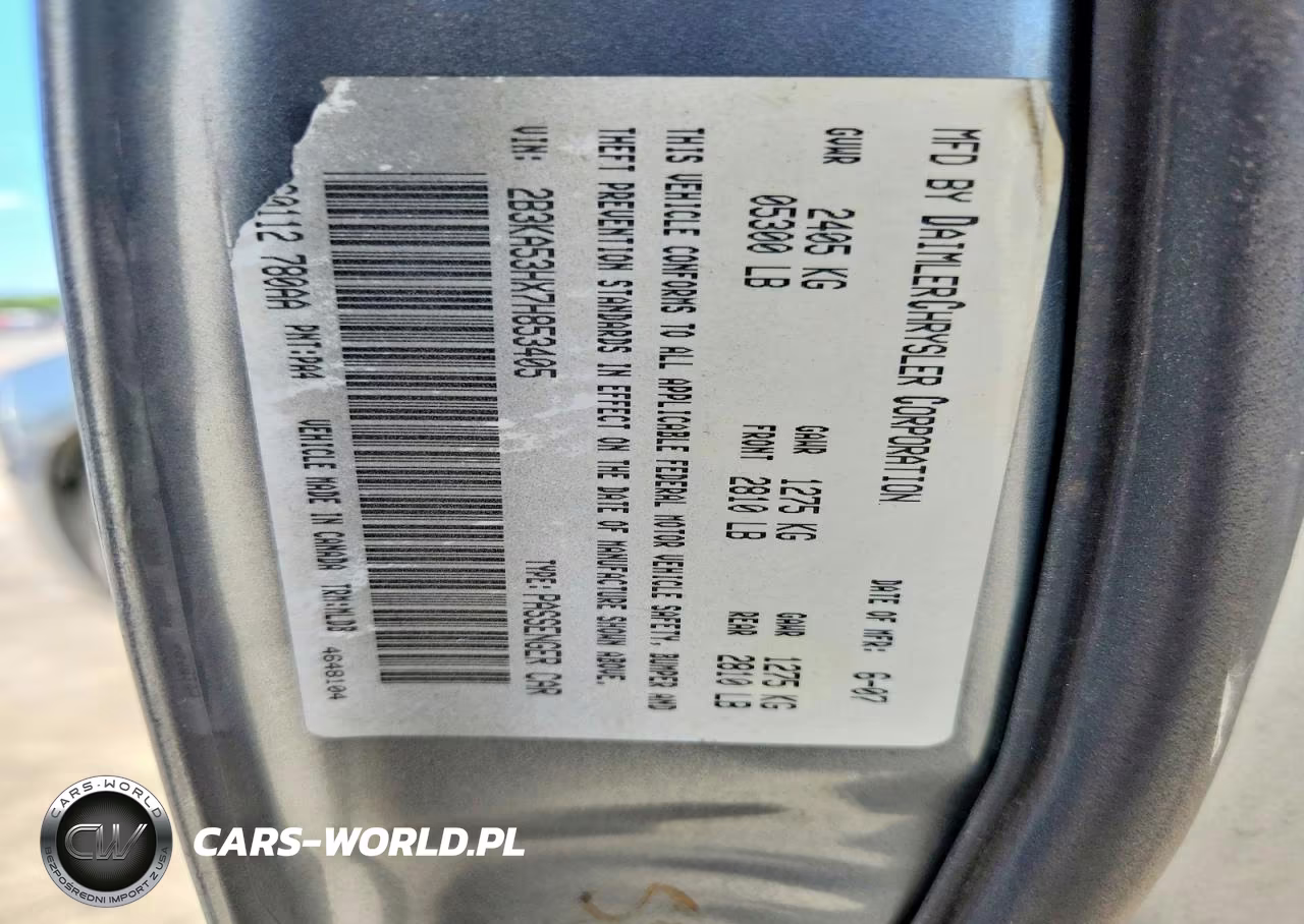 2007 Dodge Charger R-T VIN:2B3KA53HX7H853405 - 12