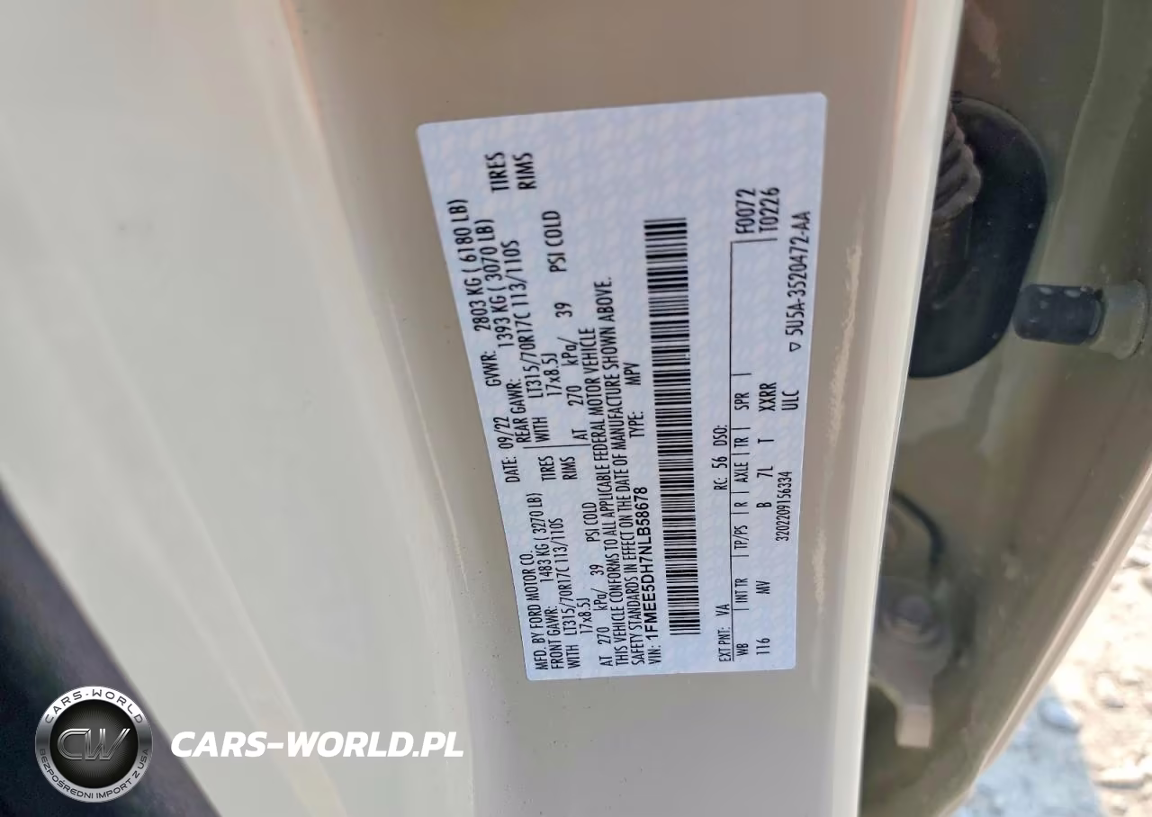 2022 Ford Bronco Base VIN:1FMEE5DH7NLB58678 - 14