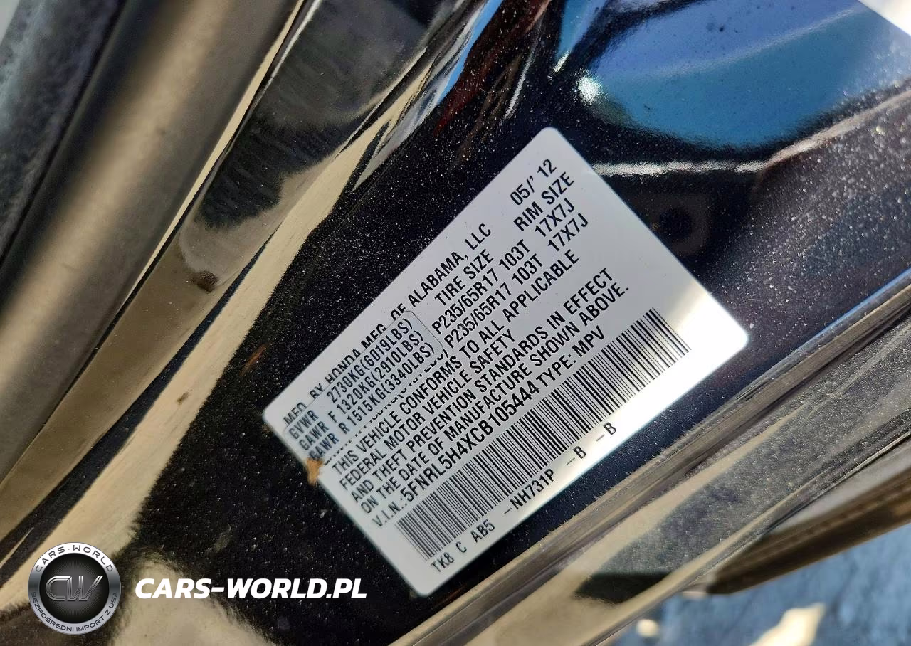 2012 Honda Odyssey Ex VIN:5FNRL5H4XCB105444 - 13