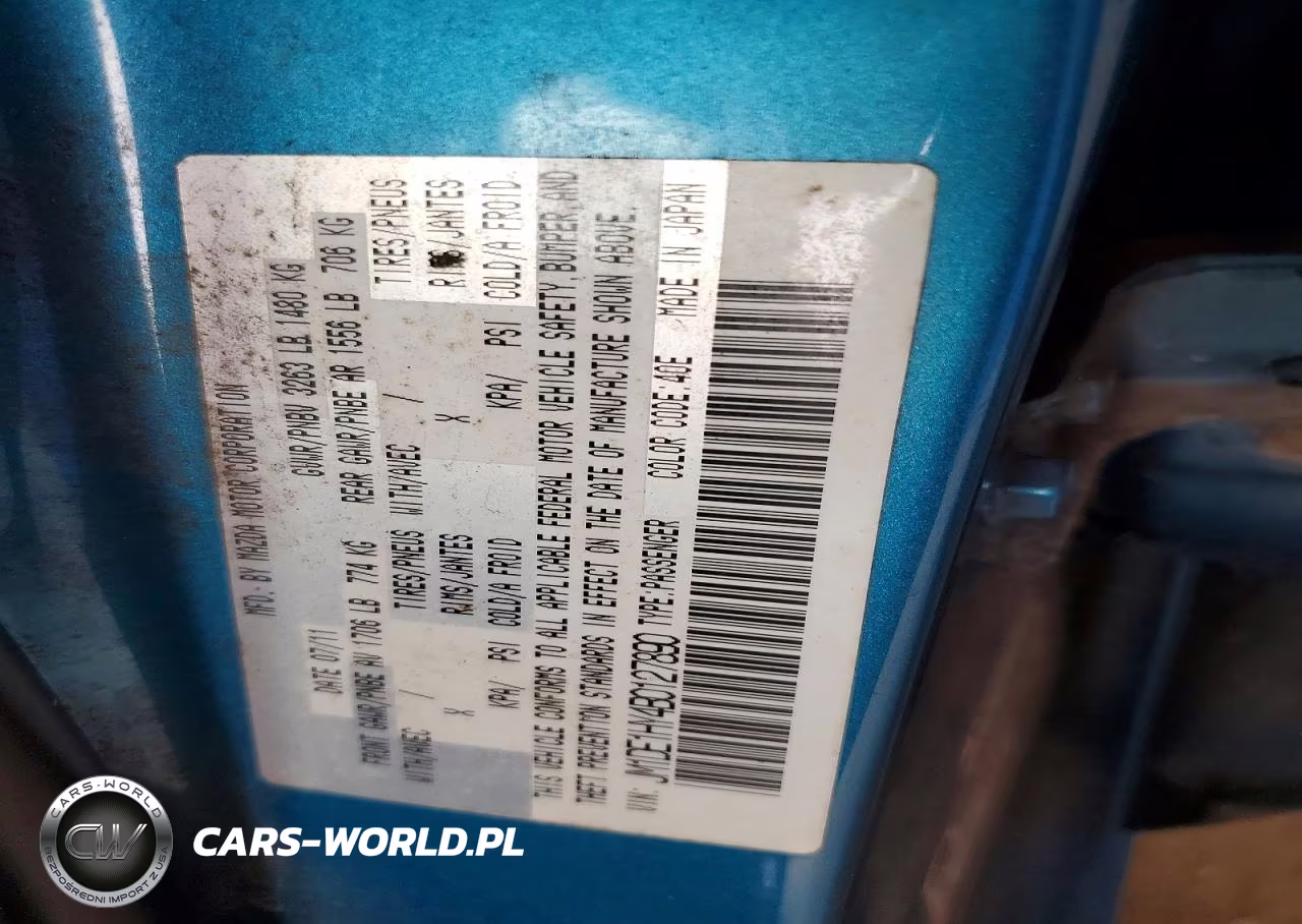 2011 Mazda Mazda2 VIN:JM1DE1HY4B0127890 - 12