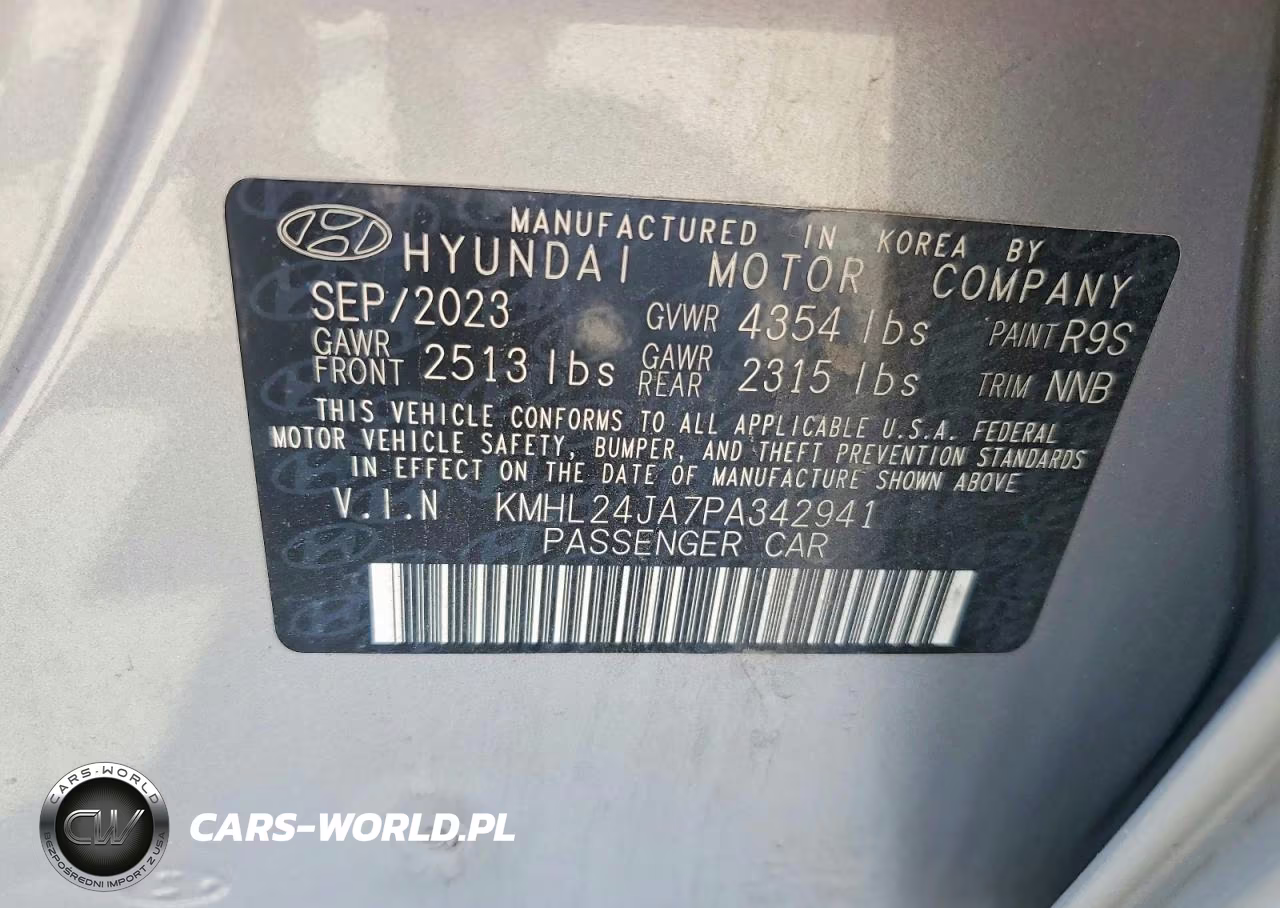 2023 Hyundai Sonata Se VIN:KMHL24JA7PA342941 - 13
