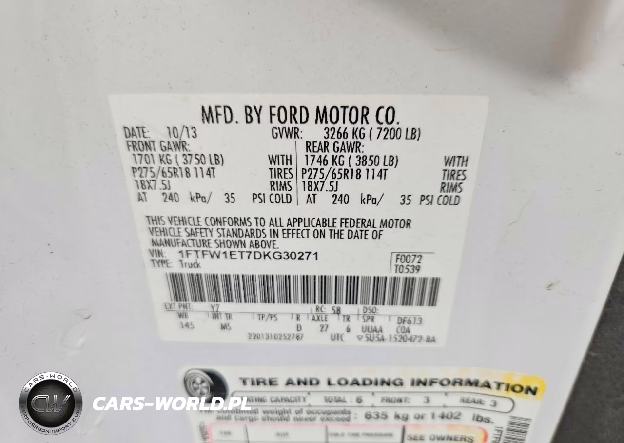 2013 Ford F150 Supercrew VIN:1FTFW1ET7DKG30271 - 12