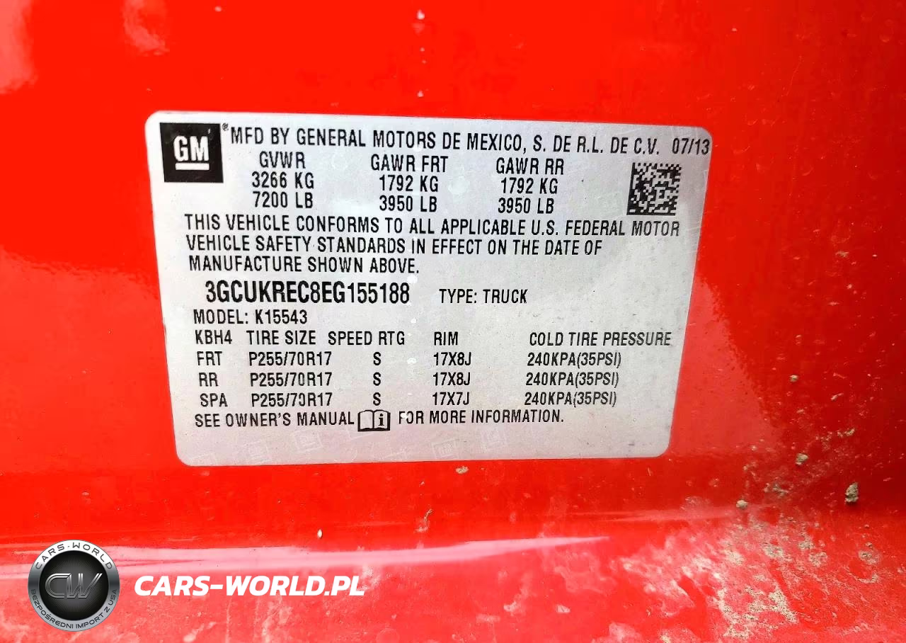 2014 Chevrolet Silverado K1500 Lt VIN:3GCUKREC8EG155188 - 12