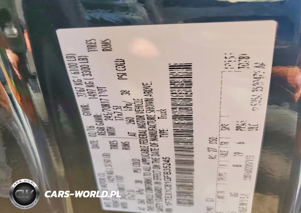 2016 Ford F150 Super Cab VIN:1FTEX1C81GFB35245 - 12