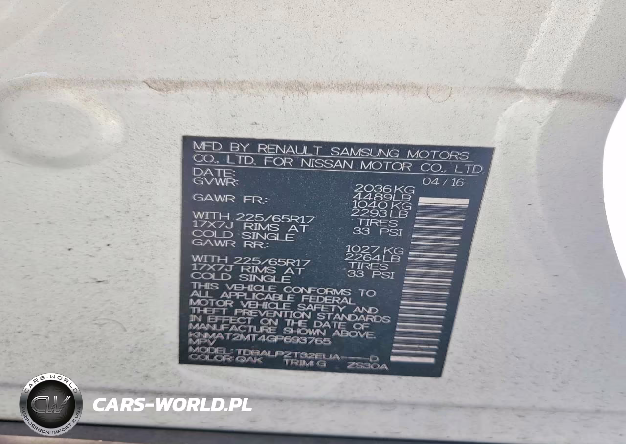 2016 Nissan Rogue S VIN:KNMAT2MT4GP693765 - 12