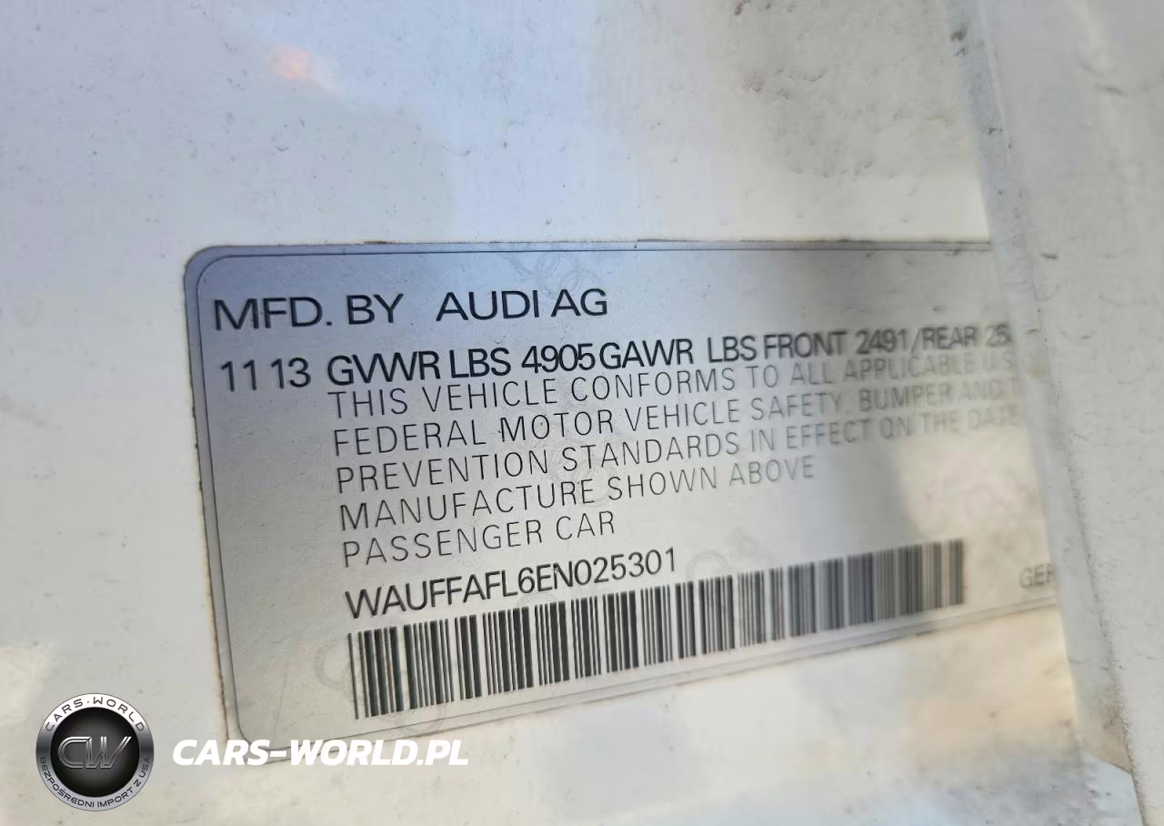 2014 Audi A4 Premium Plus VIN:WAUFFAFL6EN025301 - 12