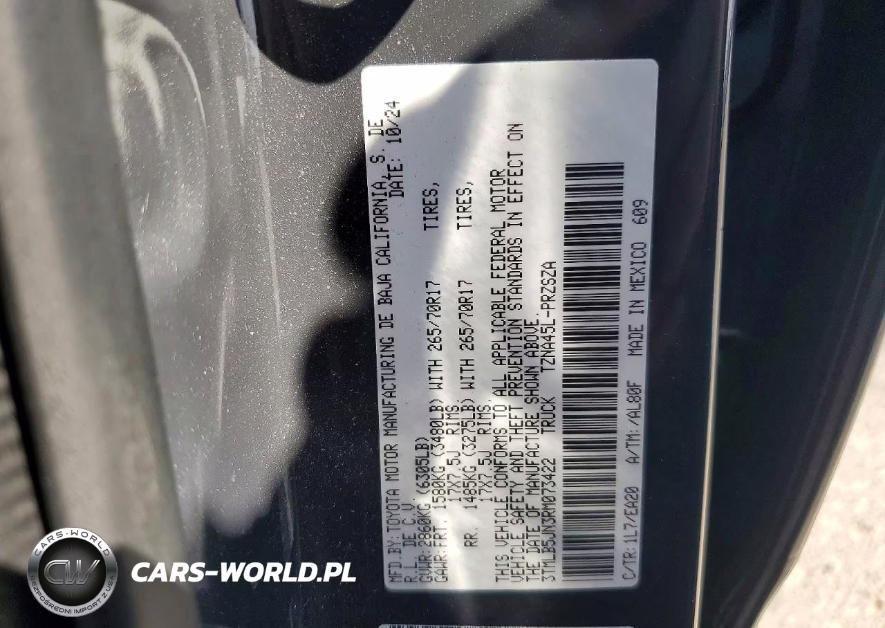 2024 Toyota Tacoma Trd Off-Road VIN:3TMLB5JN3RM073422 - 12