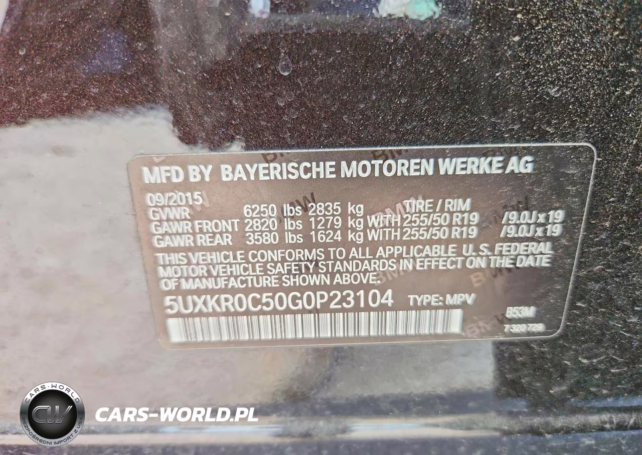 2016 BMW X5 xDrive35I VIN:5UXKR0C50G0P23104 - 13