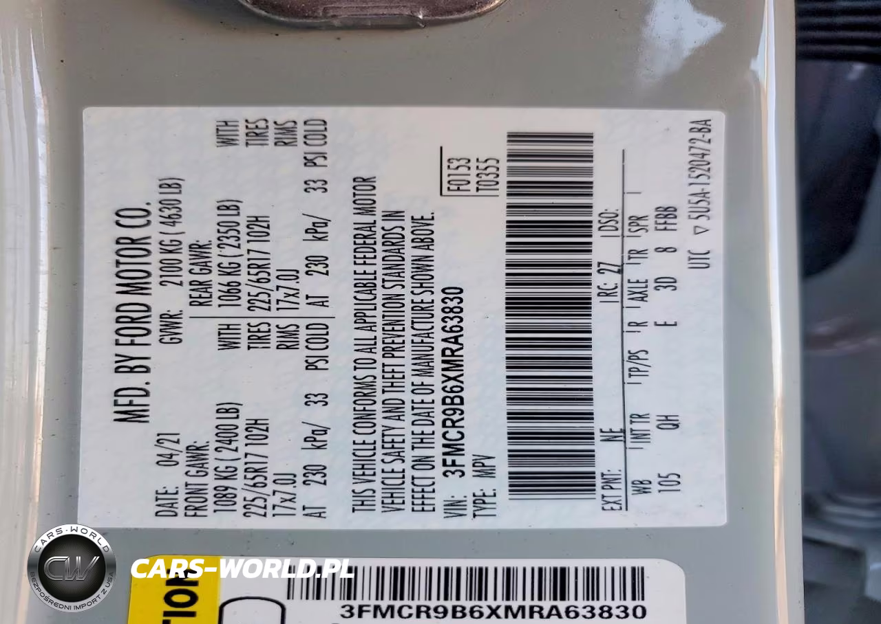 2021 Ford Bronco Sport Big Bend VIN:3FMCR9B6XMRA63830 - 12