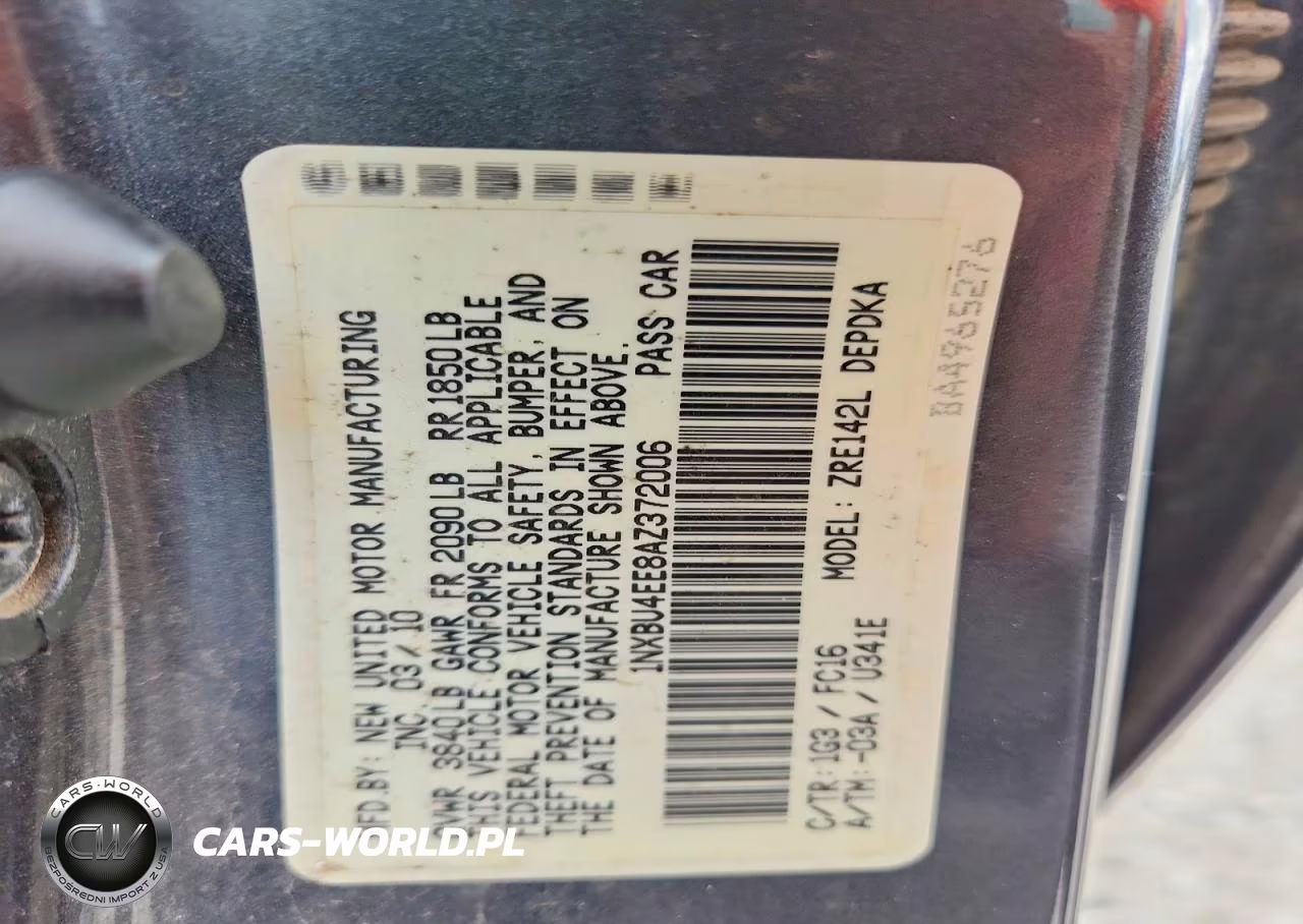 2010 Toyota Corolla Le VIN:1NXBU4EE8AZ372006 - 12