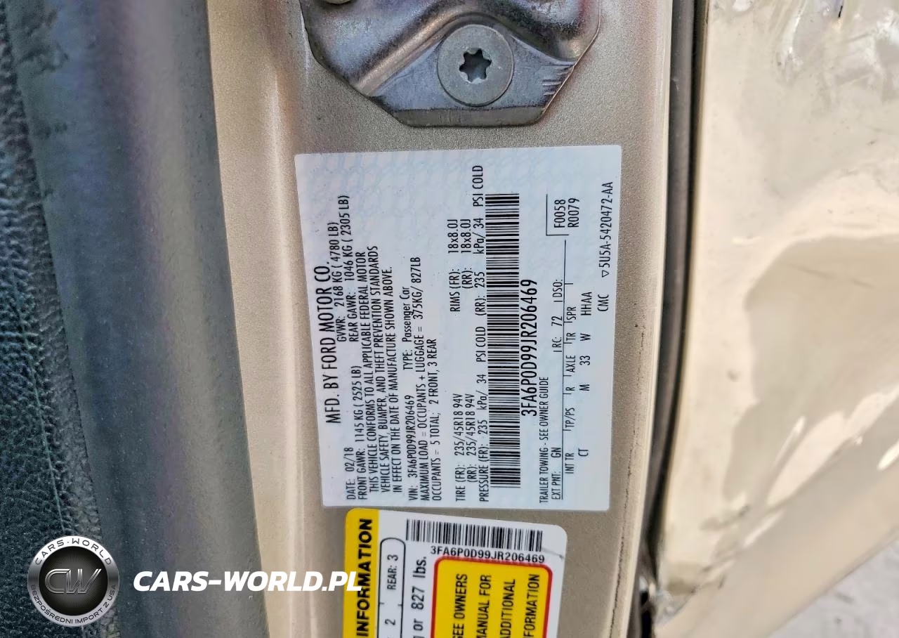 2018 Ford Fusion Titanium-Platinum VIN:3FA6P0D99JR206469 - 13