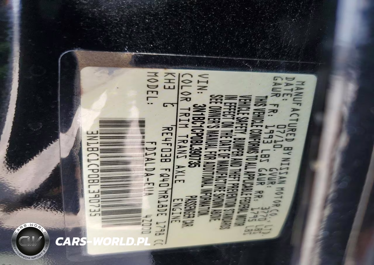 2011 Nissan Versa 1.8 S VIN:3N1BC1CP0BL390735 - 13