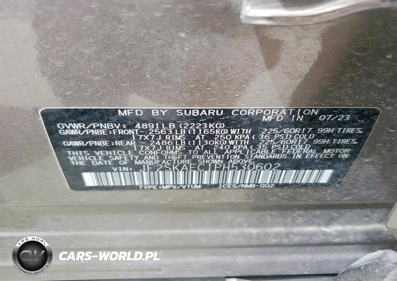 2023 Subaru Forester Premium VIN:JF2SKAEC1PH530602 - 13