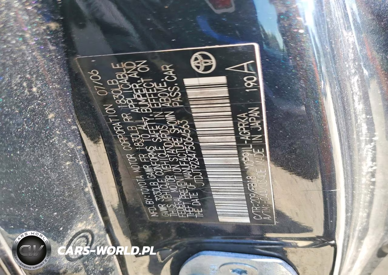 2007 Toyota Yaris Base VIN:JTDJT923475064563 - 12