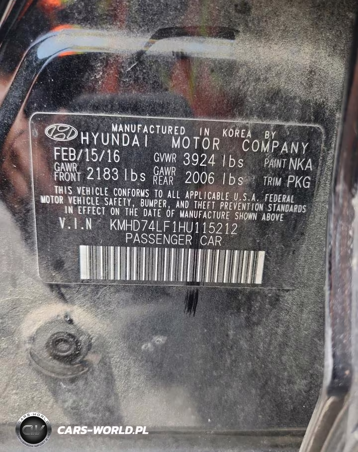 2017 Hyundai Elantra Se VIN:KMHD74LF1HU115212 - 12