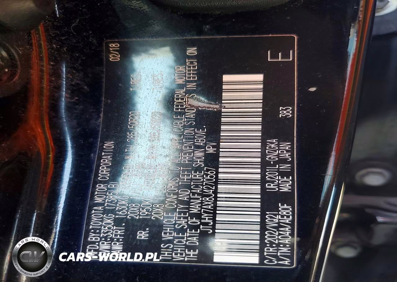 2018 Lexus Lx 570 VIN:JTJHY7AX8J4270567 - 13