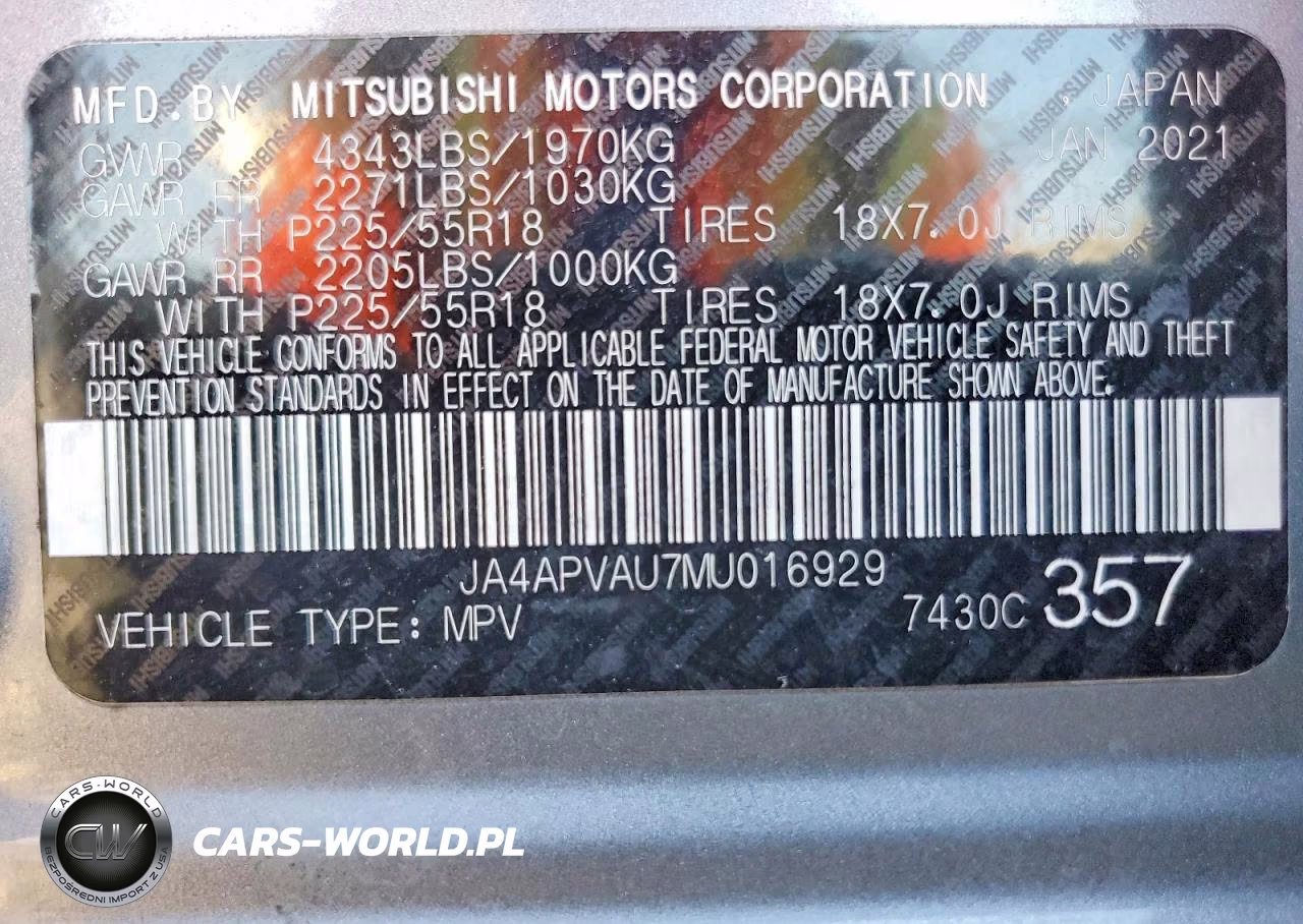 2021 Mitsubishi Outlander Sport Se VIN:JA4APVAU7MU016929 - 13