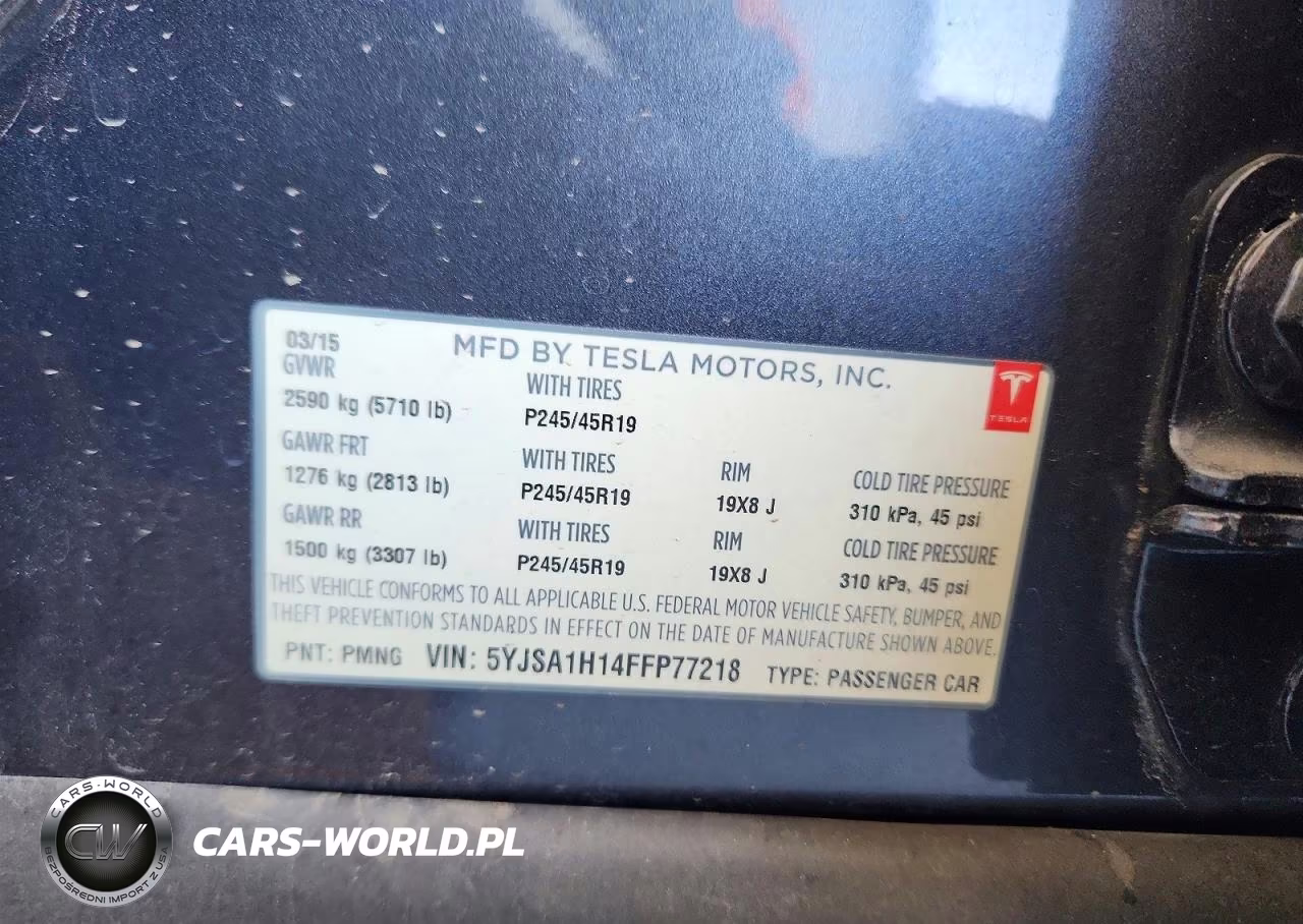2015 Tesla Model S 85 VIN:5YJSA1H14FFP77218 - 13