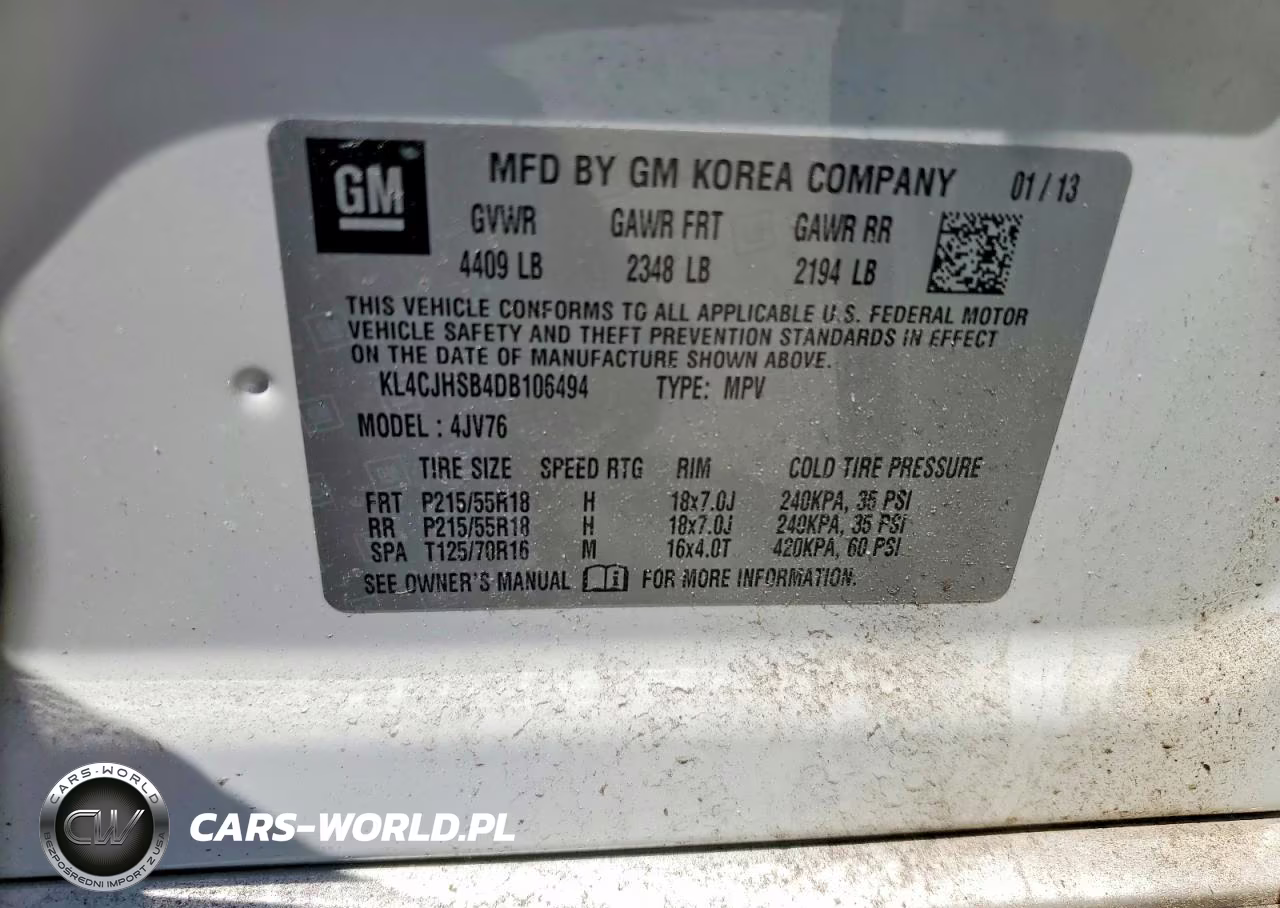2013 Buick Encore Premium VIN:KL4CJHSB4DB106494 - 13