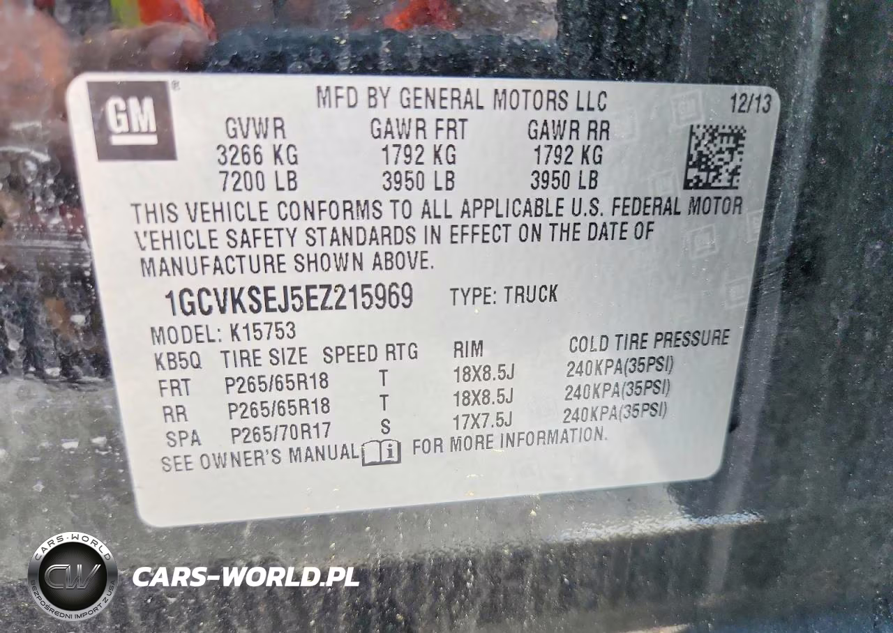 2014 Chevrolet Silverado K1500 Ltz VIN:1GCVKSEJ5EZ215969 - 12
