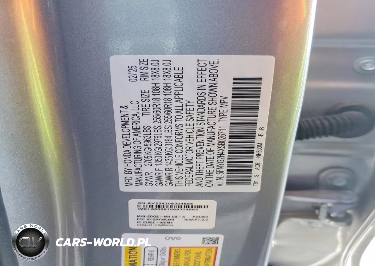 2025 Honda Pilot Exl VIN:5FNYG2H4XSB026711 - 13