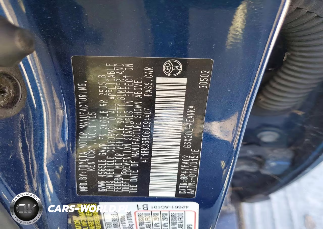 2006 Toyota Avalon Xl VIN:4T1BK36B06U094407 - 12