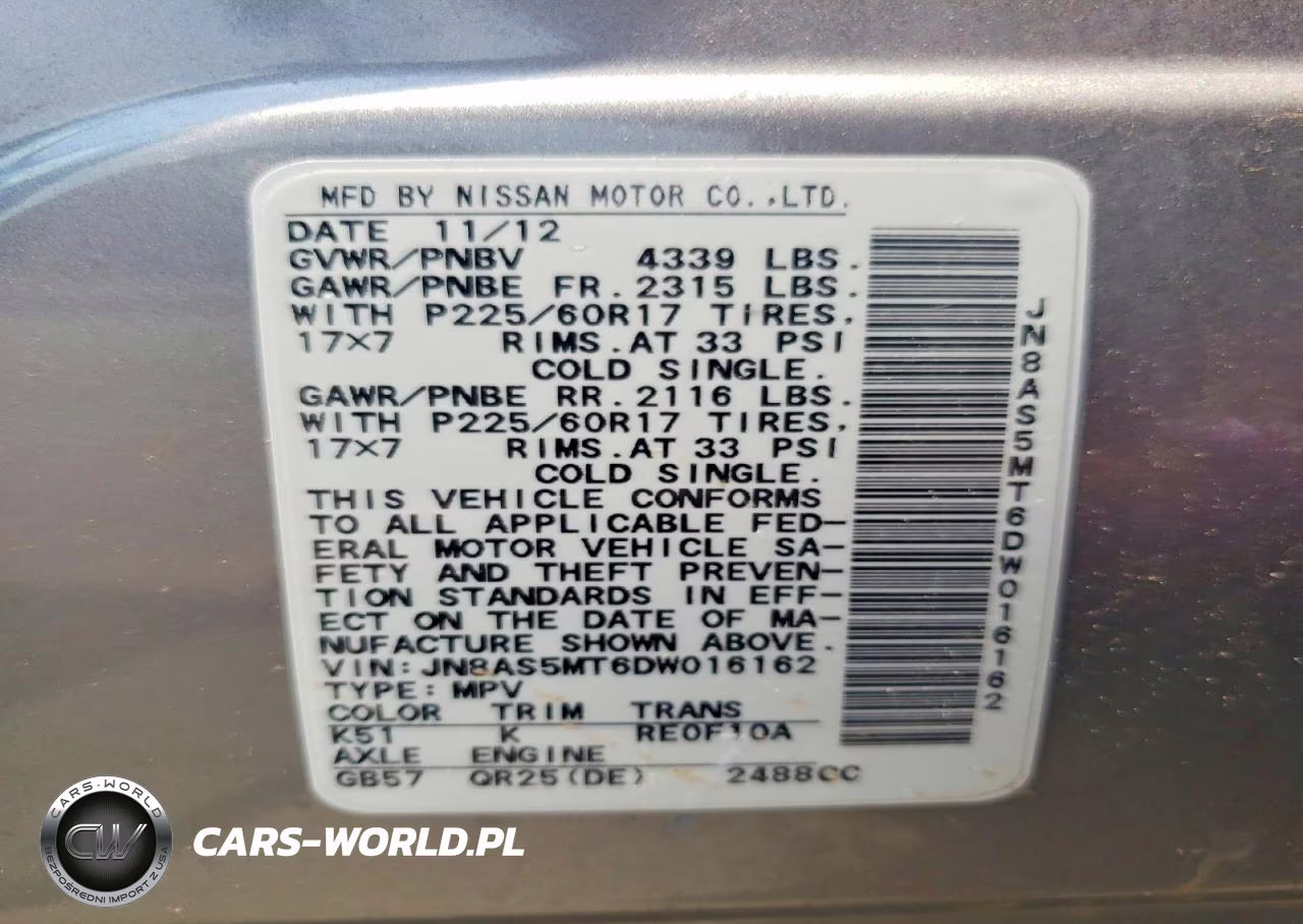 2013 Nissan Rogue S-Sv VIN:JN8AS5MT6DW016162 - 13