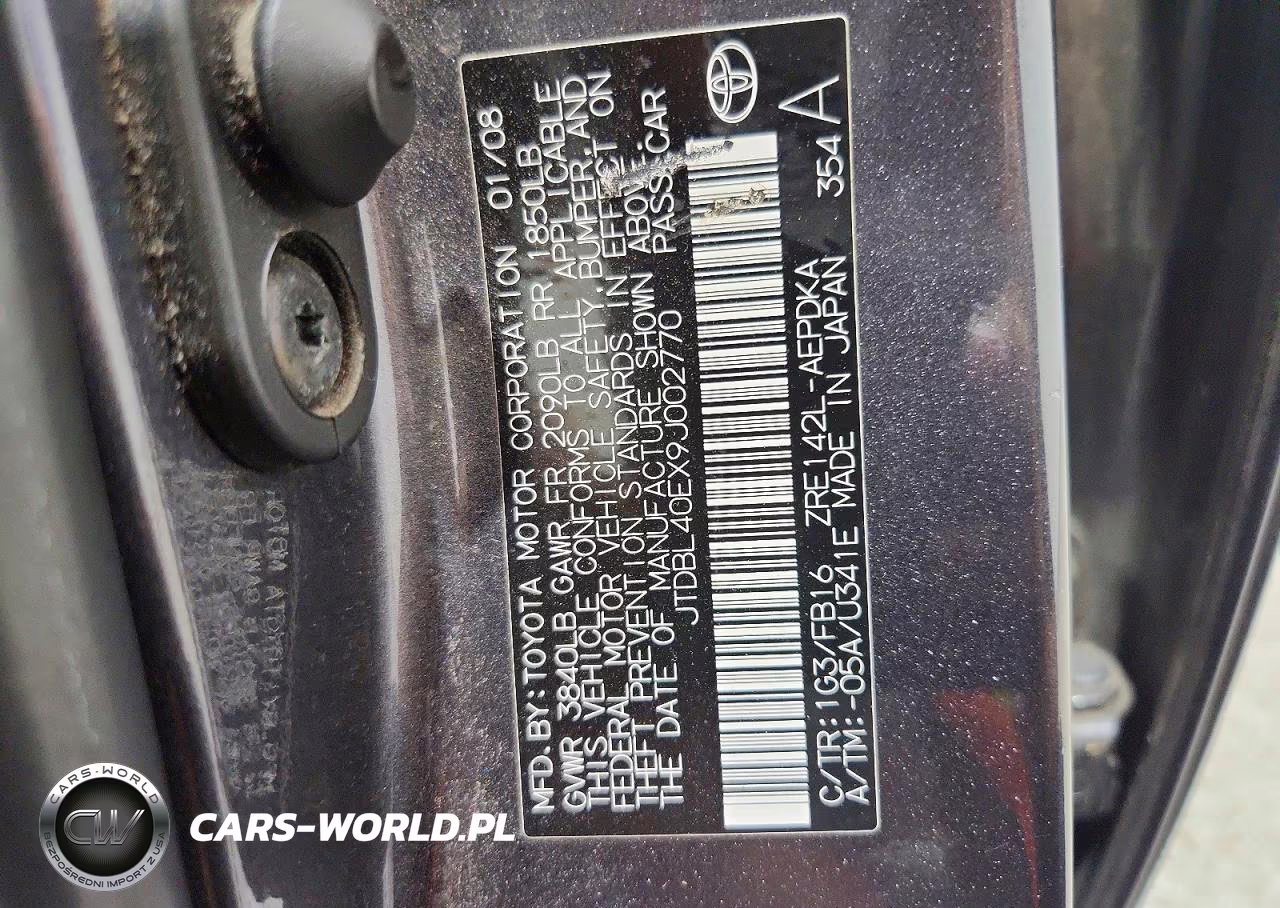 2009 Toyota Corolla Base VIN:JTDBL40EX9J002770 - 12