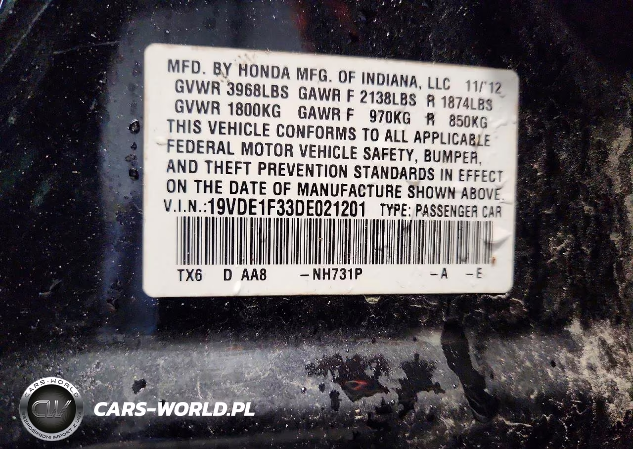 2013 Acura Ilx 20 VIN:19VDE1F33DE021201 - 13