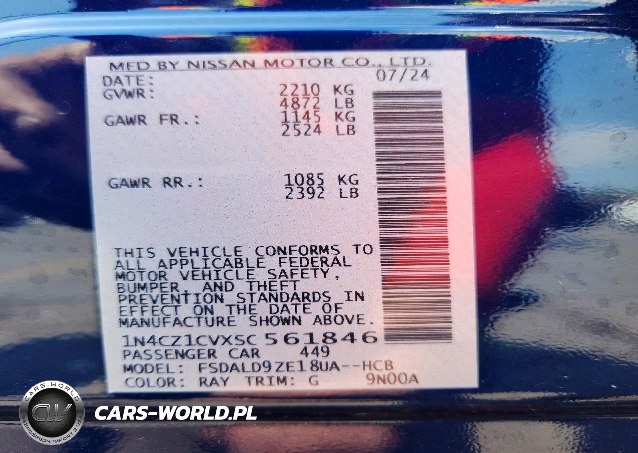 2025 Nissan Leaf Sv Plus VIN:1N4CZ1CVXSC561846 - 13
