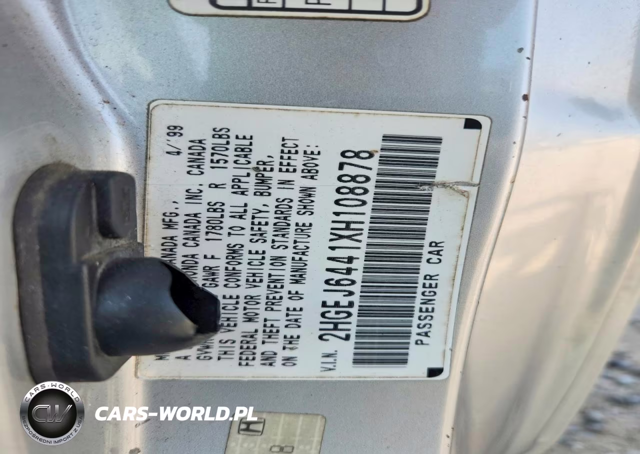 1999 Honda Civic Dx VIN:2HGEJ6441XH108878 - 12