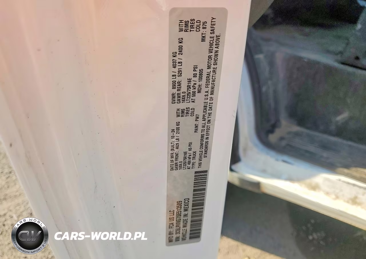 2025 Ram Promaster 2500 Delivery Van VIN:3C6LRVVG7SE513589 - 13