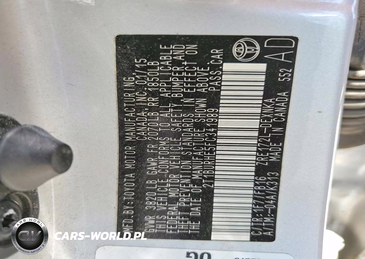 2015 Toyota Corolla Le VIN:2T1BURHE5FC341989 - 13