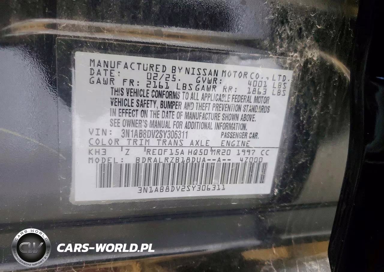 2025 Nissan Sentra Sr VIN:3N1AB8DV2SY306311 - 13