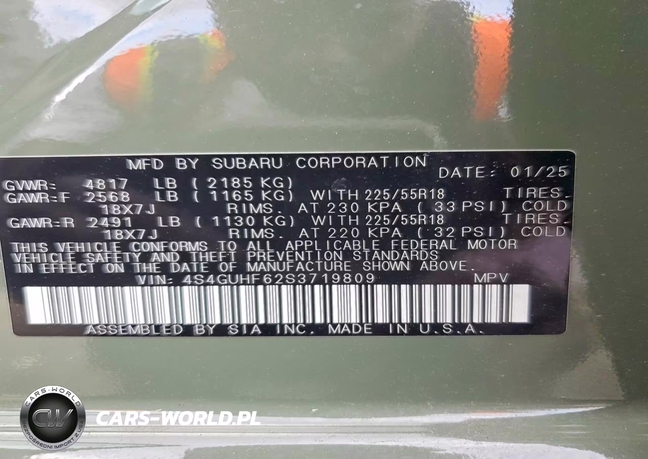 2025 Subaru Ascent Limited W-8-P VIN:4S4GUHF62S3719809 - 13