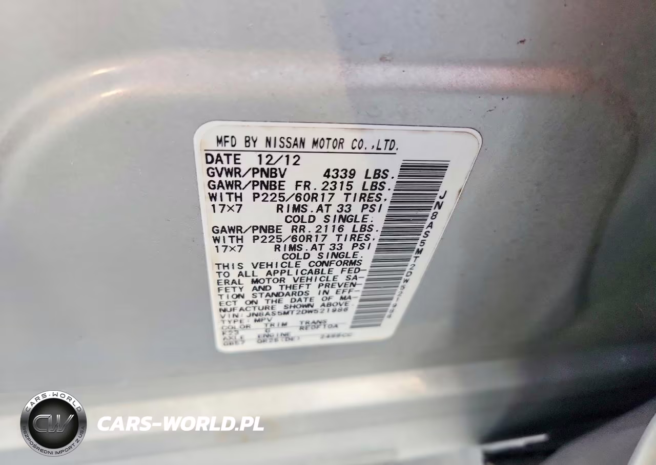 2013 Nissan Rogue Sv VIN:JN8AS5MT2DW521986 - 13