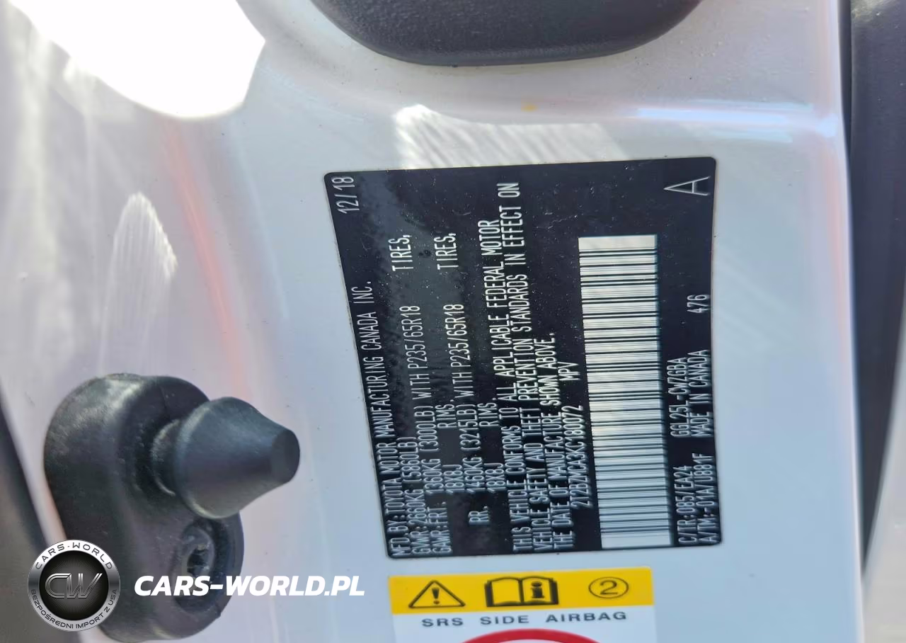 2019 Lexus Rx 350 Base VIN:2T2BZMCA3KC180072 - 12