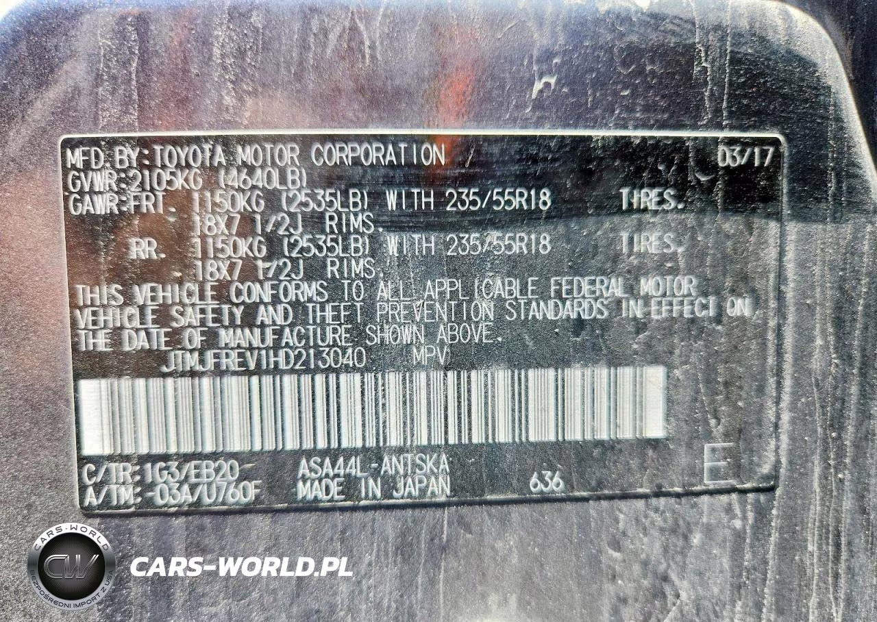 2017 Toyota Rav4 Se VIN:JTMJFREV1HD213040 - 14