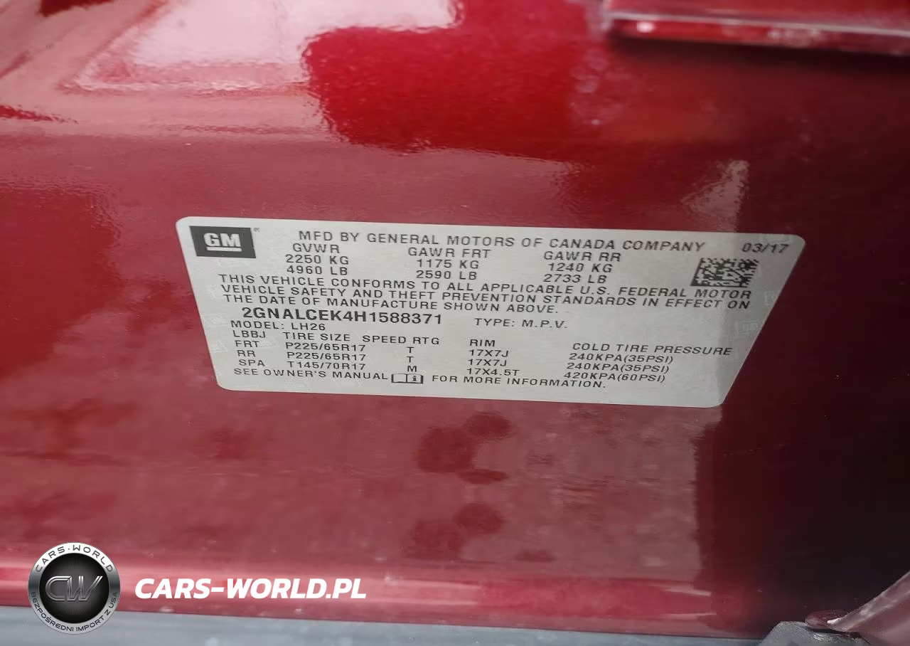 2017 Chevrolet Equinox Lt VIN:2GNALCEK4H1588371 - 13