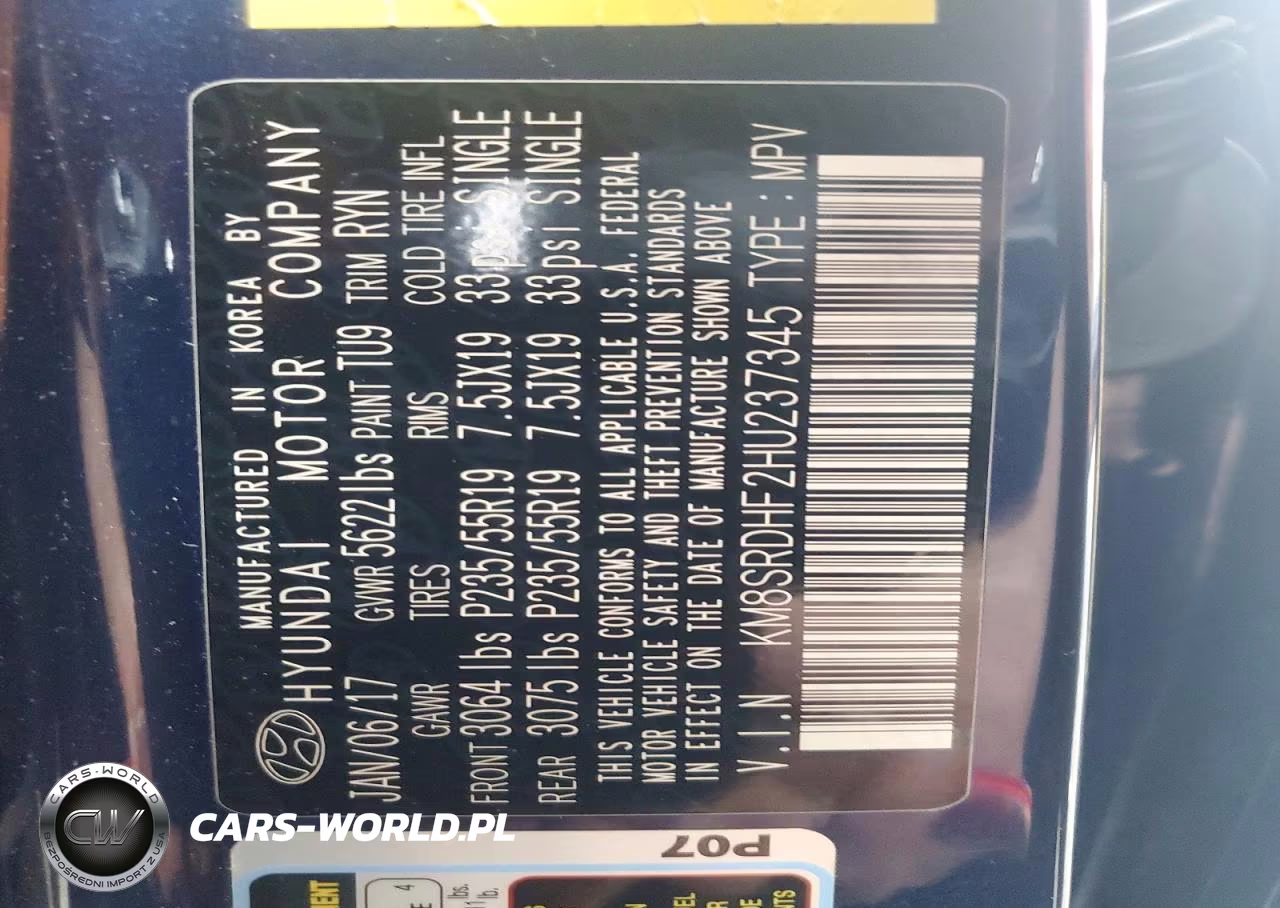 2017 Hyundai Santa Fe Limited Ultimate VIN:KM8SRDHF2HU237345 - 14