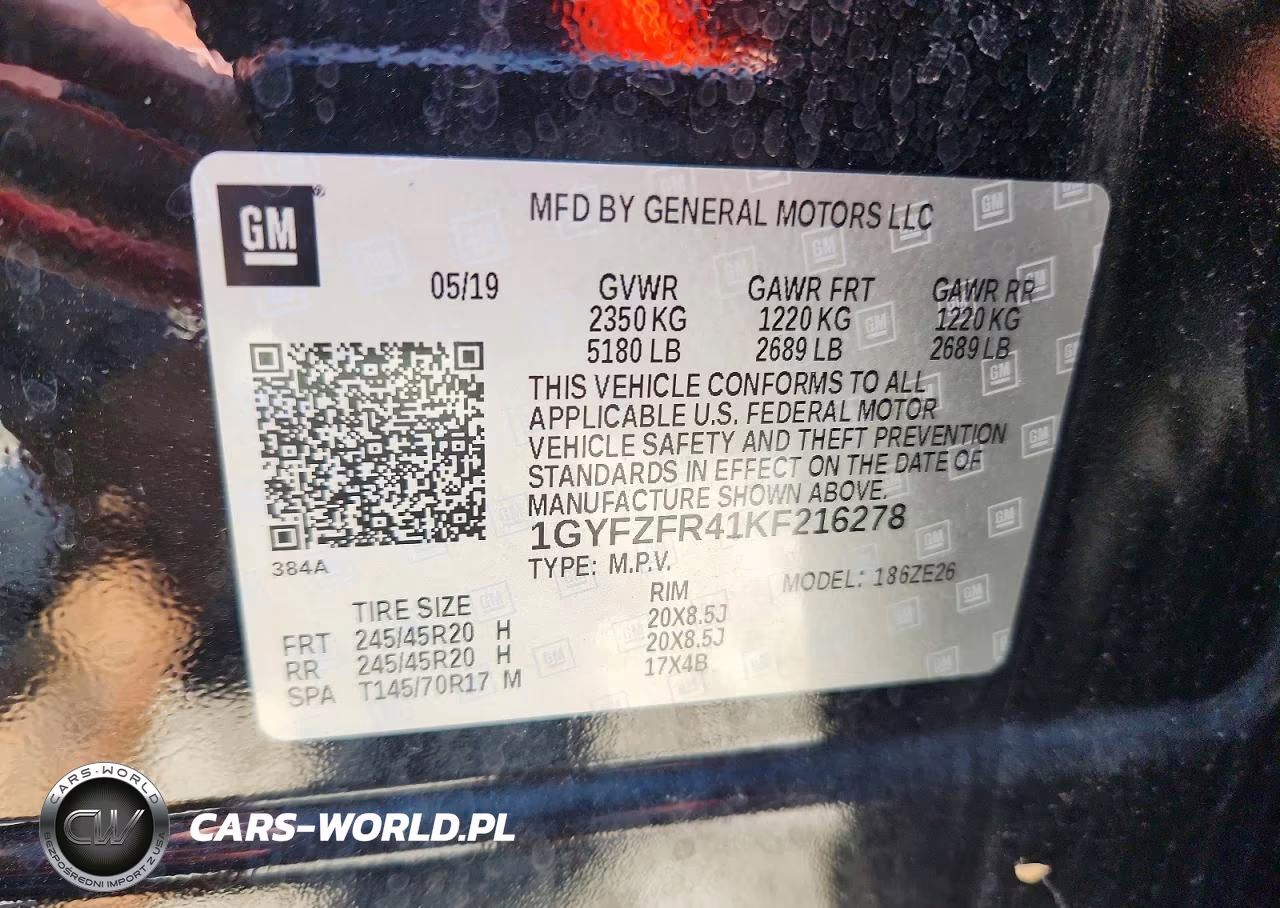 2019 Cadillac Xt4 Sport VIN:1GYFZFR41KF216278 - 14