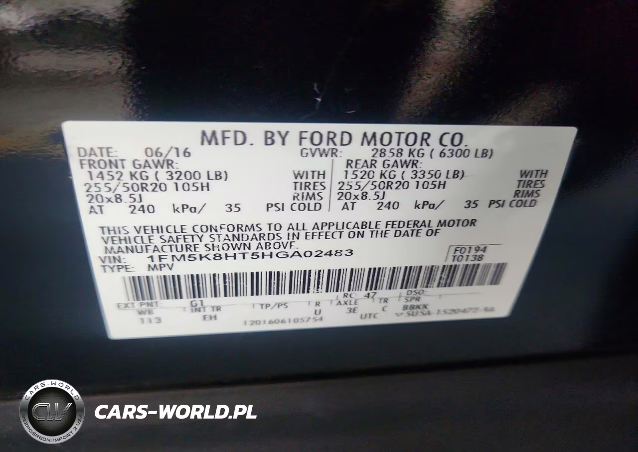 2017 Ford Explorer Platinum VIN:1FM5K8HT5HGA02483 - 13