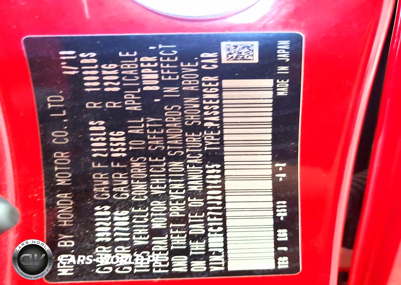 2018 Honda Civic Exl VIN:JHMFC1F71JX014895 - 13