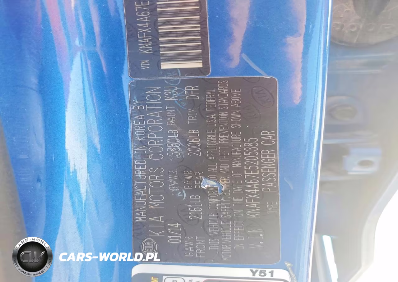 2014 Kia Forte Lx VIN:KNAFX4A67E5205385 - 12