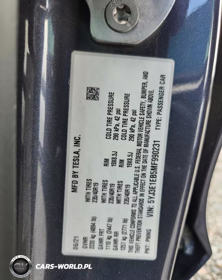 2021 Tesla Model 3 VIN:5YJ3E1EB5MF990231 - 12