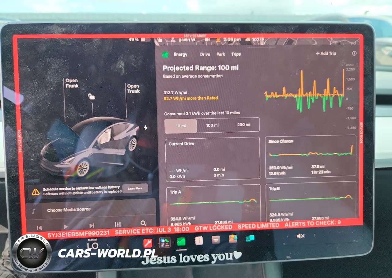2021 Tesla Model 3 VIN:5YJ3E1EB5MF990231 - 9