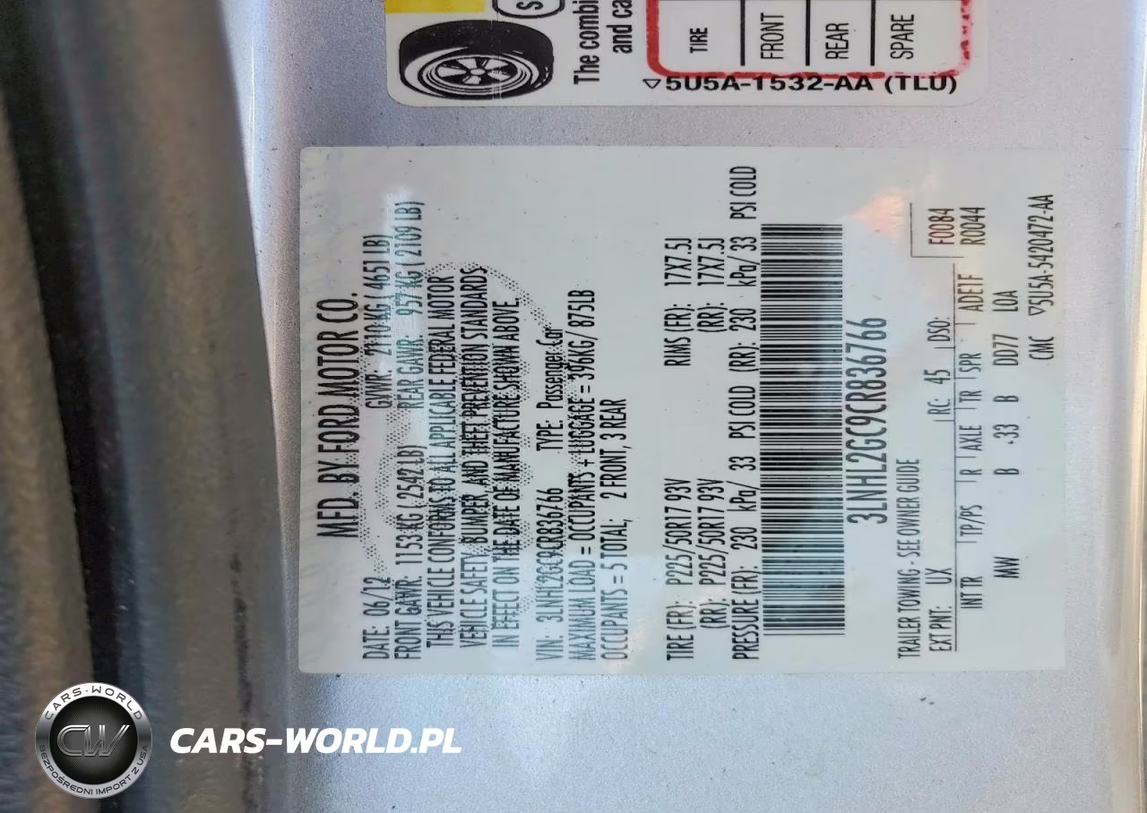 2012 Lincoln Mkz VIN:3LNHL2GC9CR836766 - 12