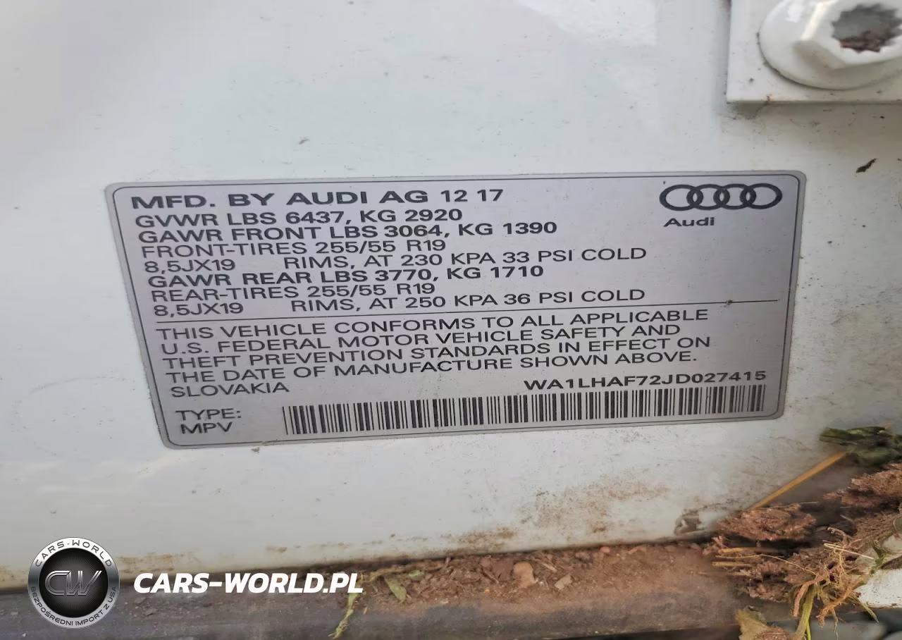 2018 Audi Q7 Premium Plus VIN:WA1LHAF72JD027415 - 13
